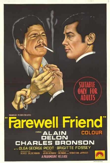 ADIEU L'AMI - ALAIN DELON AFFICHE UK