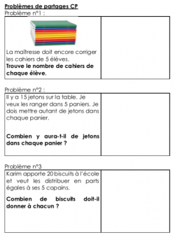 Maths CP Période 5 (2021/2022) sans fichier