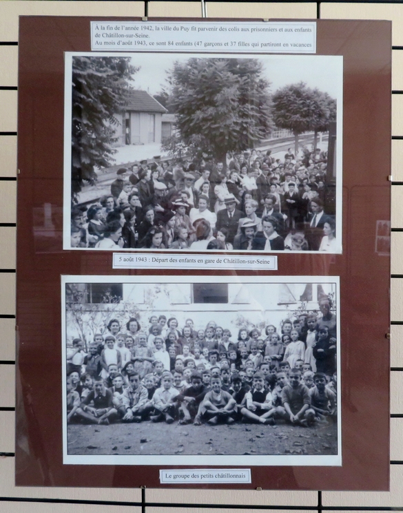 Une exposition photographique, réalisée par les Amis du Châtillonnais, a rappelé l'amitié  qui unit la Ville du Puy et Châtillon-sur-Seine