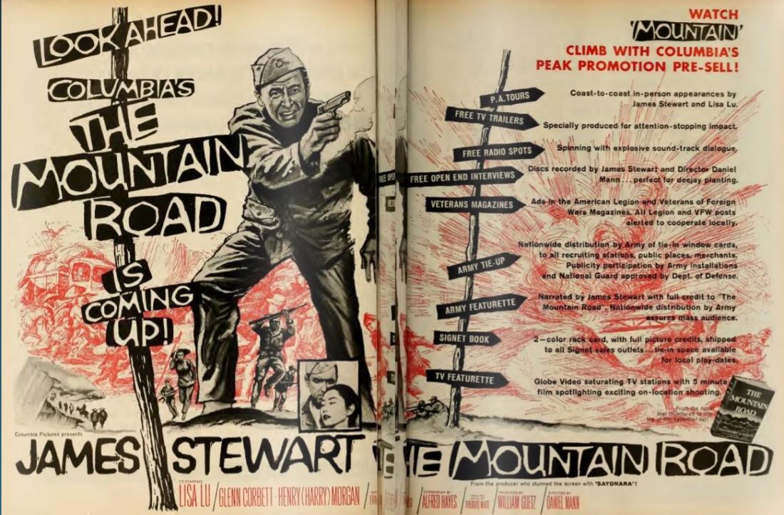 THE MOUNTAIN ROAD BOX OFFICE USA 1960