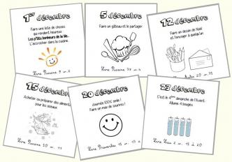 Cartes pour calendrier de l'avent