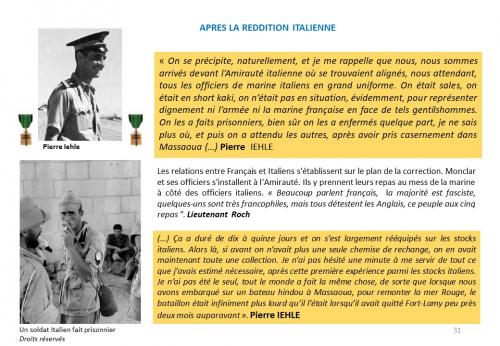 80e Anniversaire de la Campagne d'Erythrée (février-avril1941) - dernier épisode 7 : Et Massoua fut libéré !