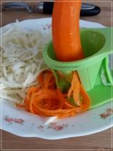 TAGLIATELLES DE LÉGUMES ET CRÈME DE BROCOLIS AU CHORIZO