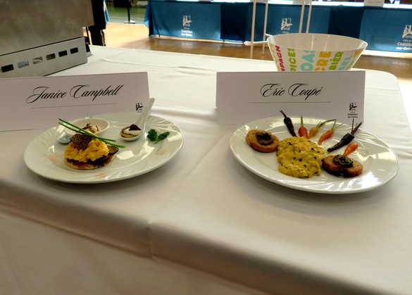 Le concours de  "l'œuf brouillé à la truffe" , lors de la Fête de la truffe Impériale, a connu un beau succès