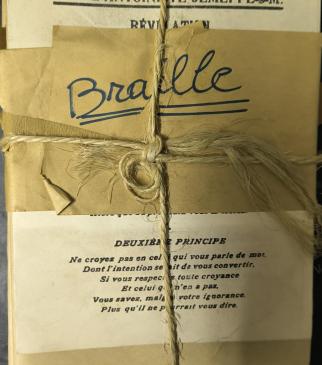 Enseignement en braille #1 (Archives du Temple de Retinne)