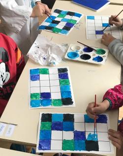 Une technique artistique - les nuances de couleur