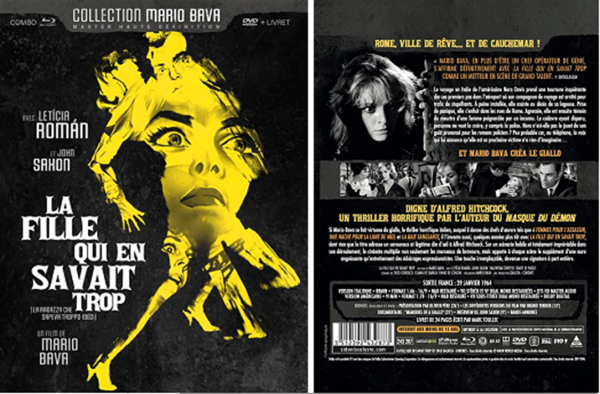 Mario Bava, La fille qui en savait trop  en Blu ray