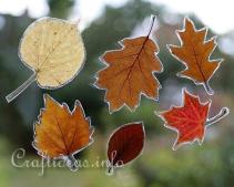 Autumn Leaves Window Decoration