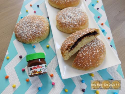 Beignets au four fourrés au Nutella