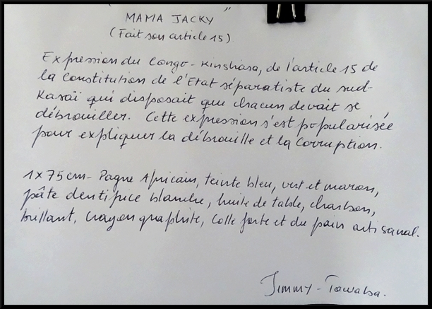 Jimmy Tawaba et Dominique Masson-Flandrin ont exposé de bien beaux tableaux lors du festival "Cultures sans Frontières"