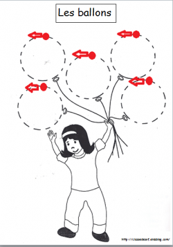 MS / FICHE PÂTE A MODELER / CERCLE dans le sens de l'écriture 