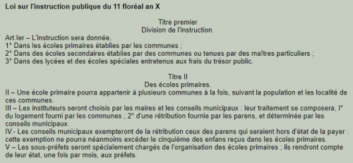 Recrutement des enseignants au 19ème siècle