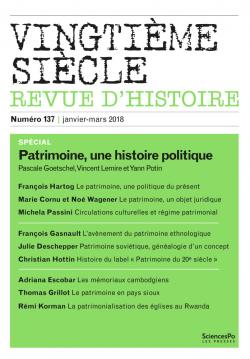 Dossier Patrimoine, une histoire politique (Pascale Goetschel et alii, dir.)