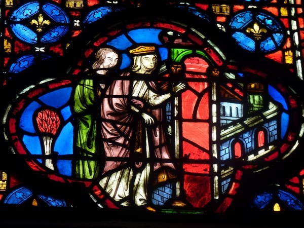 22 - Chapelle Haute (détail d'un vitrail)