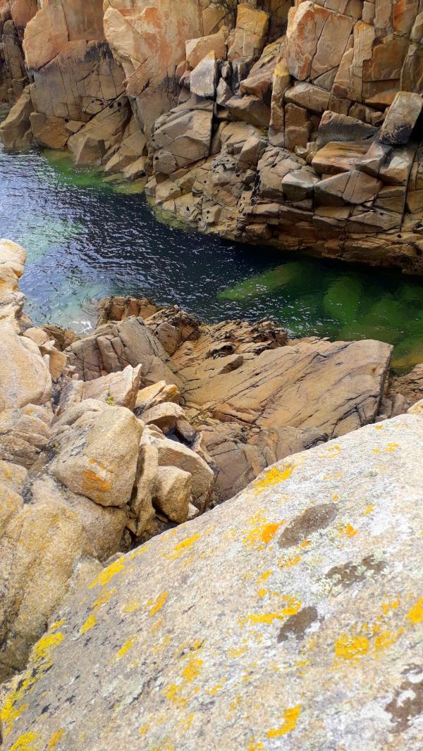  balade  dans les rochers de Primel   (fin 