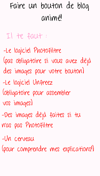 Faire un bouton de blog animé