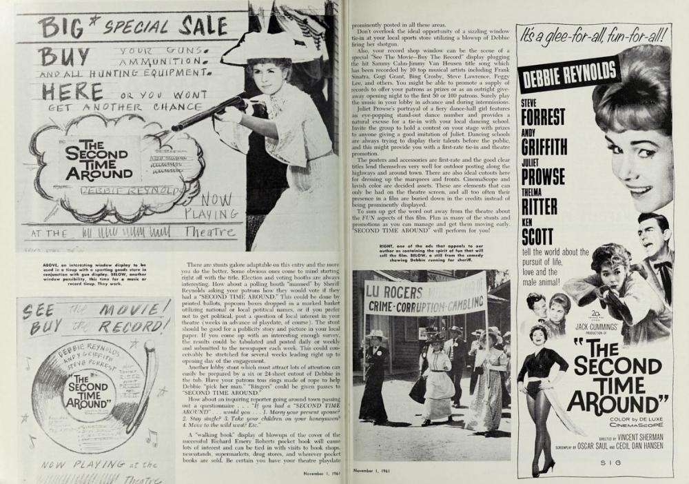 THE SECOND TIME AROUND  (LA FARFELUE DE L'ARIZONA) VARIETY BOX OFFICE 1962