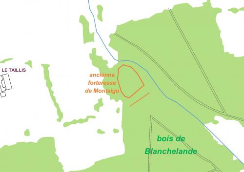 LES REMPARTS DE MONTAIGU (Manche)