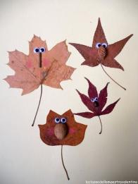 personnages feuilles d'automne