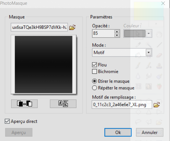 Fonds mask série 11
