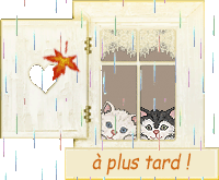 @+ à plus tard blinkie hiver, automne et pluie