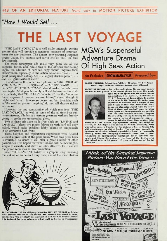 BOX OFFICE USA DU 2 MARS 1960 AU 8 MARS 1960