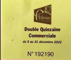 Le nouveau numéro gagnant de la quinzaine commerciale des Vitrines Châtillonnaises