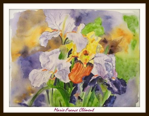 Hommage à une amie aquarelliste, Marie-France Clément...