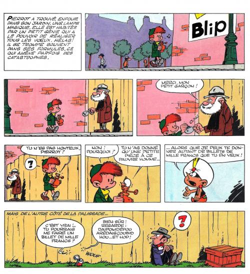 Peyo : Pierrot et la lampe