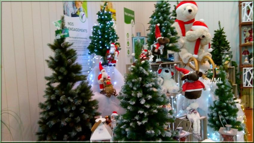 Décorations dans les jardineries pour Noël