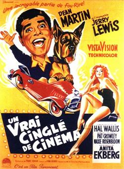 UN VRAI CINGLE DE CINEMA BOX OFFICE FRANCE 1957 AFFICHE DE BORIS GRINSSON