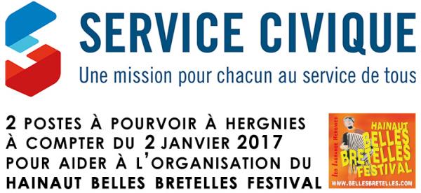 Service civique à Hergnies
