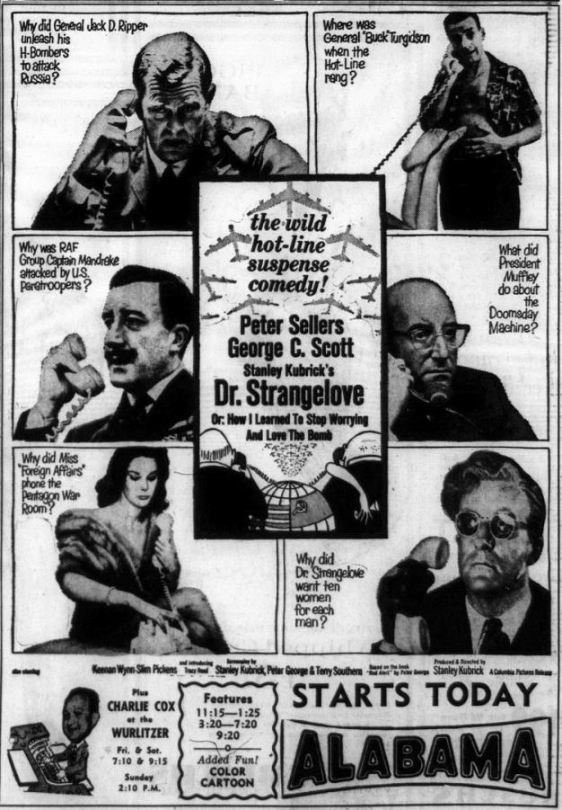DOCTOR STRANGELOVE BOX OFFICE USA 1964